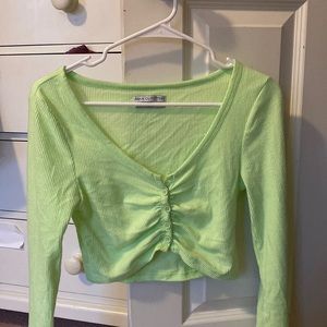 urban outfitters cropped neon long sleeve